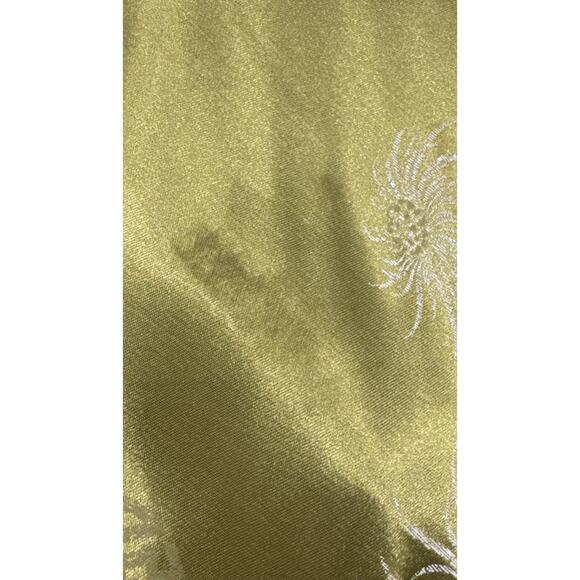 Vintage Younique Clothing Green Top Size Medium Shiny Satin Asian Inspired READ - Picture 10 of 10